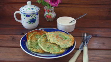 Рецепт Лепешек с зеленью на сковороде