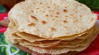 Рецепт Мексиканской лепешки тортилья