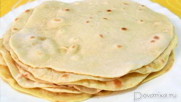 Рецепт Мексиканских лепешек Тортильи