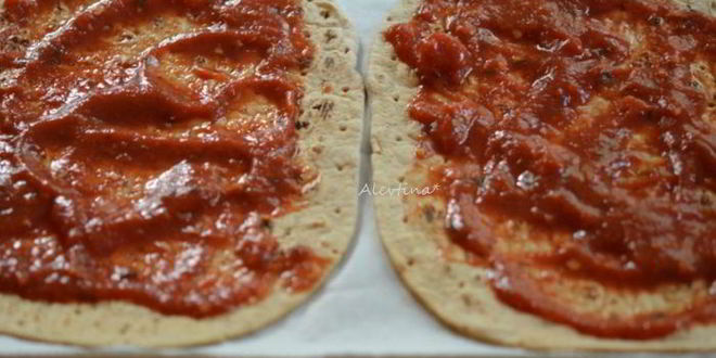 Рецепт обеда на лепешке