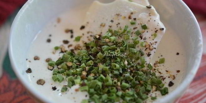 Рецепт обеда на лепешке