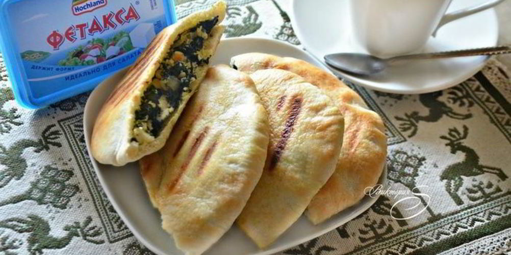 Как приготовить питу с сыром и шпинатом