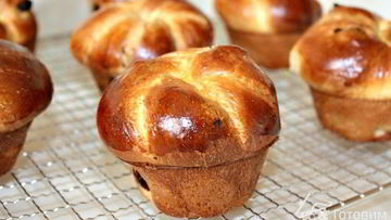 Рецепт Бриошей-маффинов с изюмом