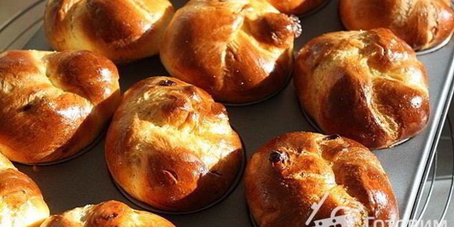 Рецепт бриошей-маффинов с изюмом