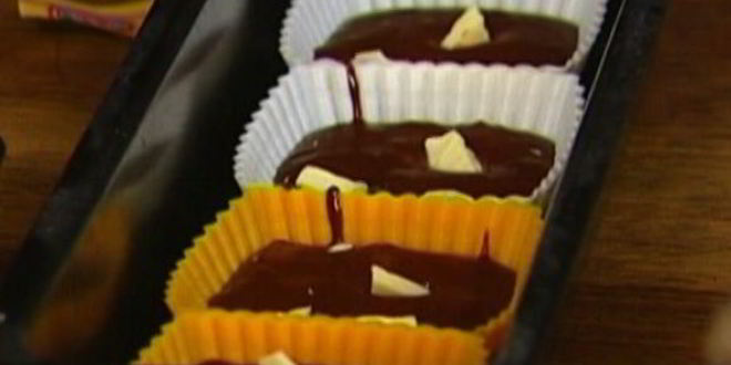 Рецепт кофейных маффинов с черным и белым шоколадом