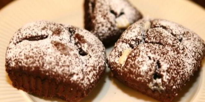 Рецепт кофейных маффинов с черным и белым шоколадом