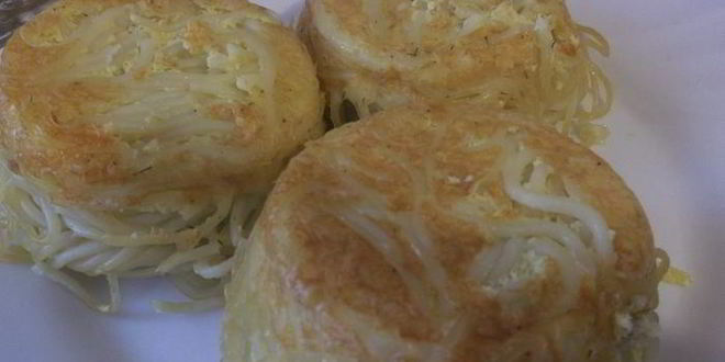 Рецепт маффинов из спагетти