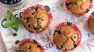 Рецепт Маффинов с черникой