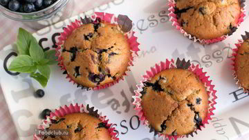 Рецепт Маффинов с черникой