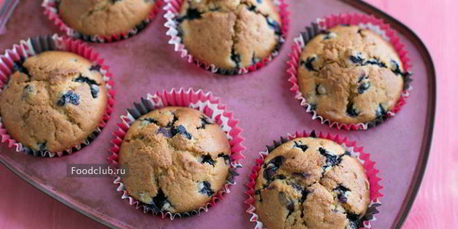 Рецепт маффинов с черникой