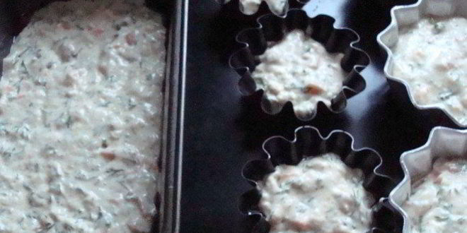 Рецепт маффинов с лососем