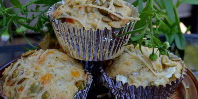 Рецепт маффинов с тремя видами сыра