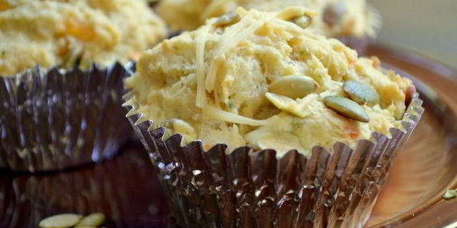 Рецепт маффинов с тремя видами сыра