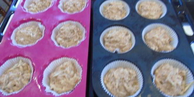 Рецепт маффинов с яблоком из цельнозерновой муки