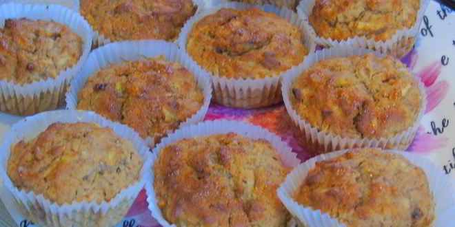 Рецепт маффинов с яблоком из цельнозерновой муки