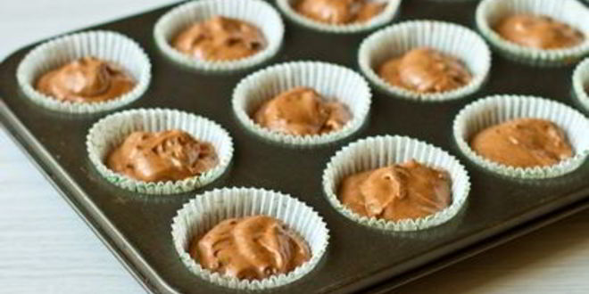 Рецепт шоколадных маффинов с шоколадной крошкой