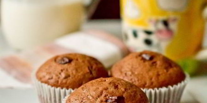 Рецепт шоколадных маффинов с шоколадной крошкой