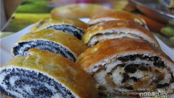 Рецепт Макового рулетика без дрожжей