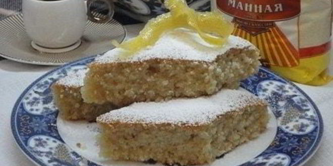 Рецепт лимонно-кокосового манник