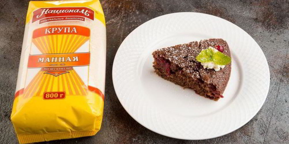 Как приготовить манник клюква в шоколаде