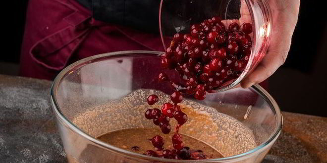 Рецепт манника клюква в шоколаде