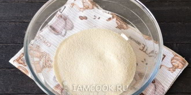 Рецепт манника на кефире без муки в мультиварке