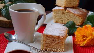 Рецепт Манника на кефире без яиц