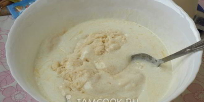 Рецепт манника на кефире без яиц