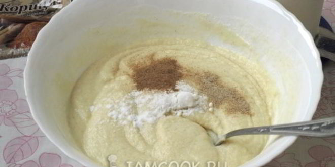 Рецепт манника на кефире без яиц