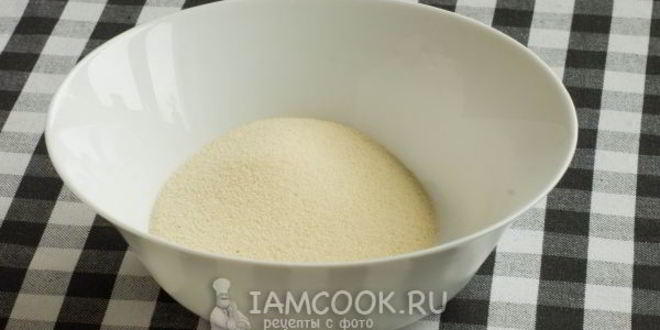 Рецепт манника на молоке без яиц