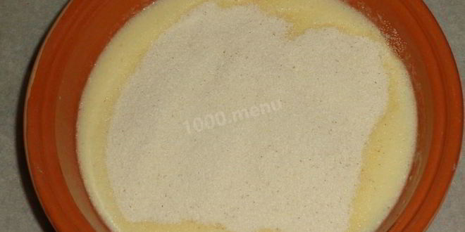 Рецепт манника на молоке в духовке