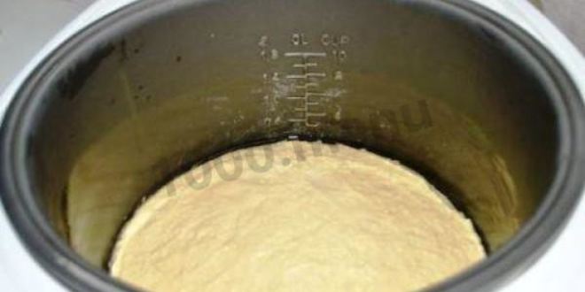 Рецепт манника на сметане в мультиварке