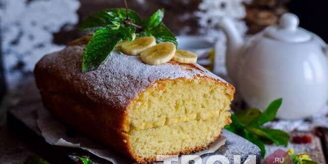 Рецепт манника с бананами