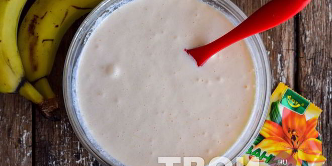 Рецепт манника с бананами