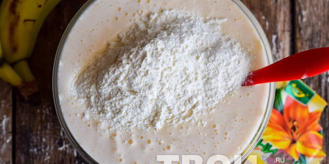Рецепт манника с бананами