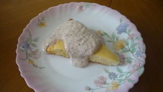 Рецепт Манника с холодным банановым кремом