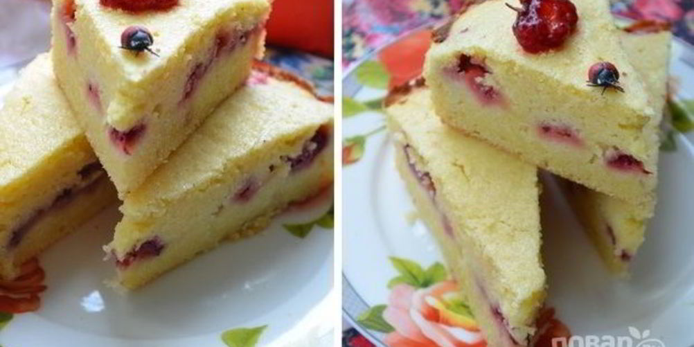 Как приготовить манник с клубникой