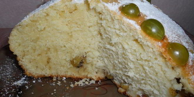 Рецепт манника с крыжовником