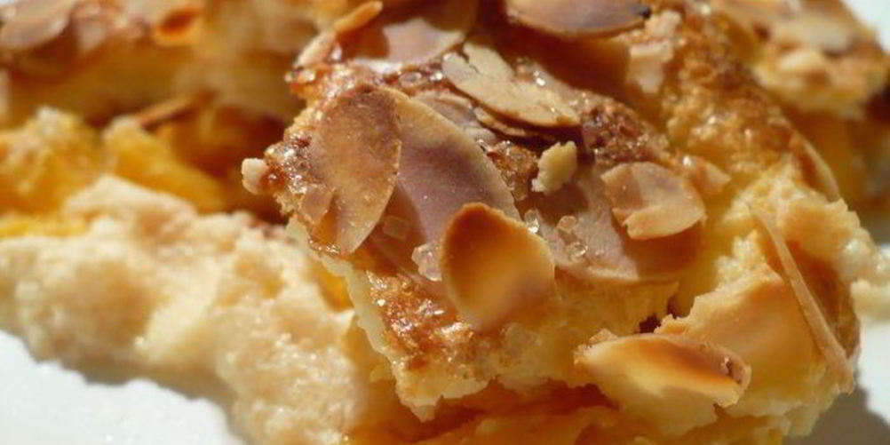 Как приготовить манник с персиками