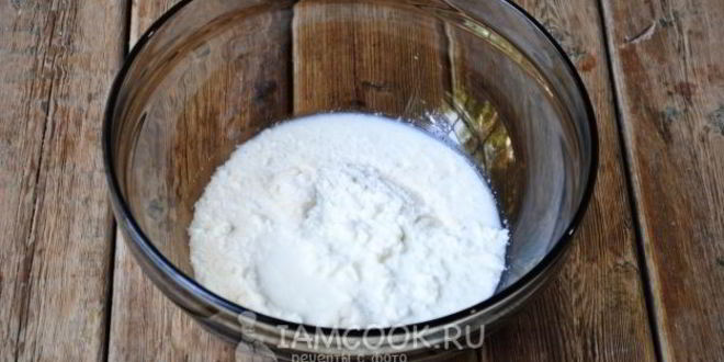 Рецепт манника с вишней на кефире