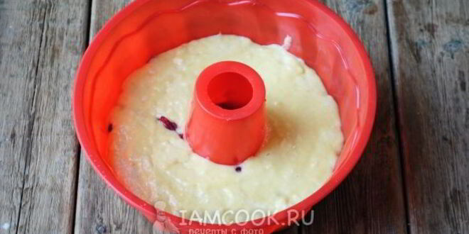 Рецепт манника с вишней на кефире