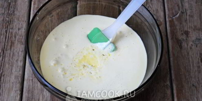 Рецепт манника с вишней на кефире