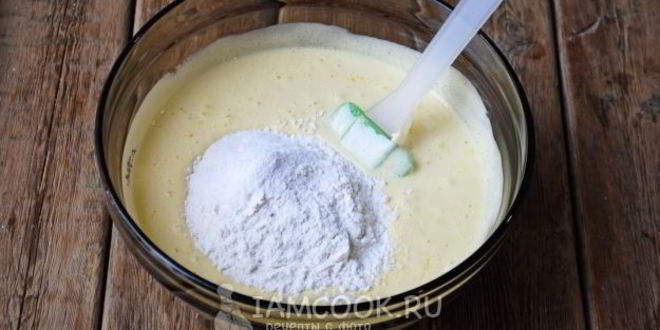 Рецепт манника с вишней на кефире