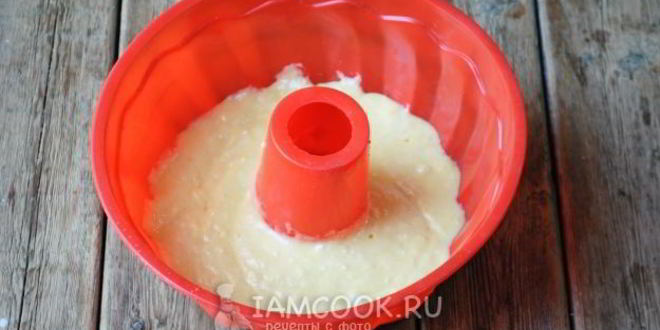 Рецепт манника с вишней на кефире