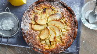 Рецепт Манника с яблоками