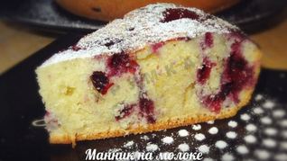 Рецепт Манника в мультиварке на молоке с ягодами