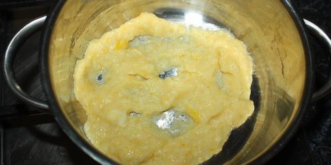 Рецепт постного манника с лимонной начинкой