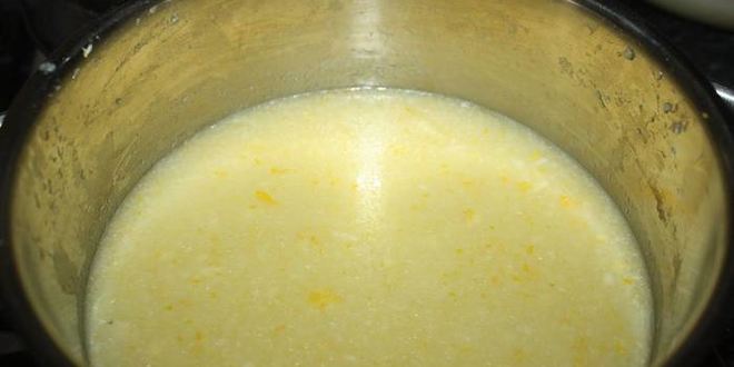 Рецепт постного манника с лимонной начинкой