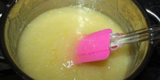 Рецепт постного манника с лимонной начинкой