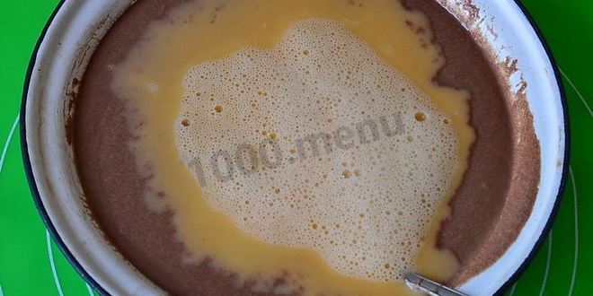 Рецепт шоколадного манника на кефире